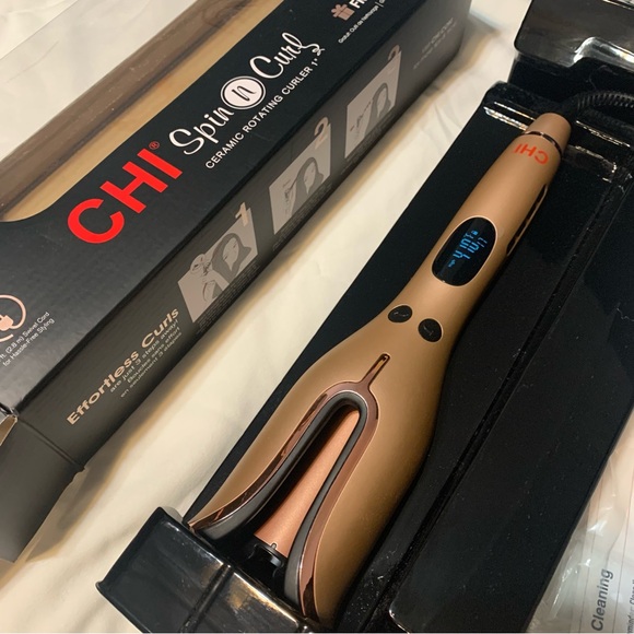 Special Edition CHI Spin N Curl Ceramic Curling Iron 1". Rose Gold. - Picture 4 of 12